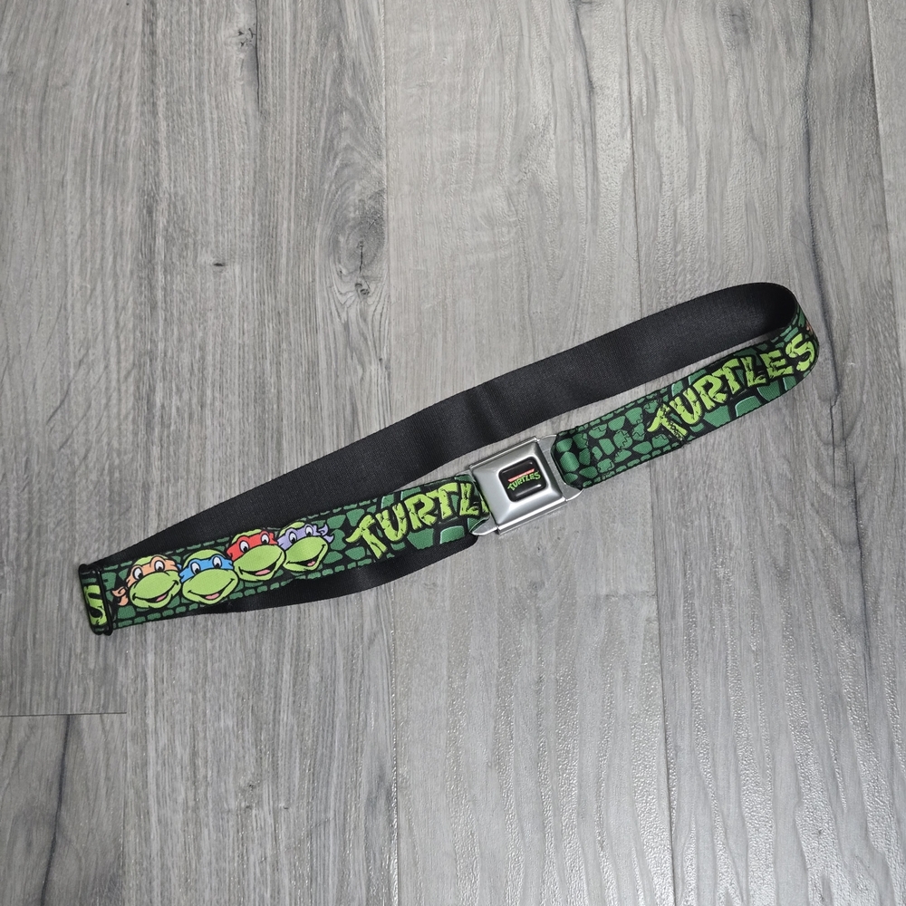 Teenage Mutant Ninja Turtles TMNT Buckle-Down Green Graphic Belt